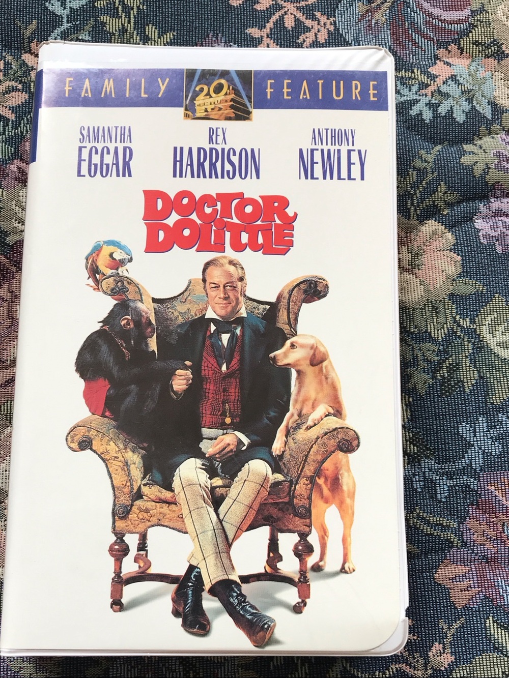 Doctor Dolittle Family Feature VHS — White Cover with Color Illustration